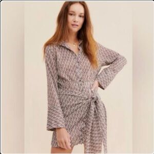Free People Rillo Shirt Mini Dress Size XS